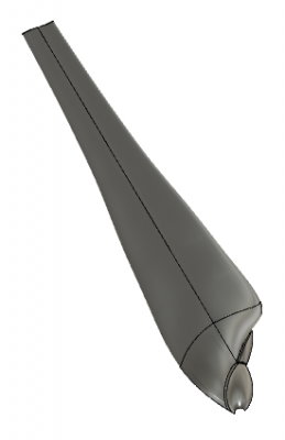The part (it is two blades, joined at the trailing edge)