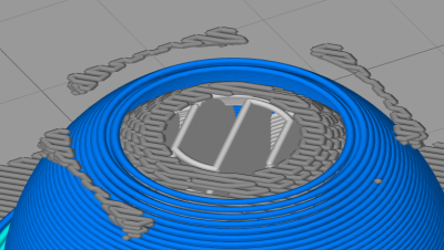 Cross section to show inside supports