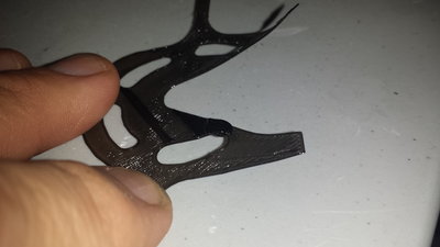 is a right extruder blop of plastic abs before start after 1 layer to infill