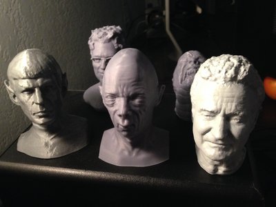 assorted heads and busts