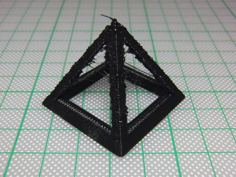 Default PLA settings for medium quality, coast at 1mm