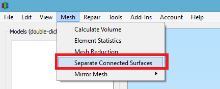 Separate Connected Surfaces