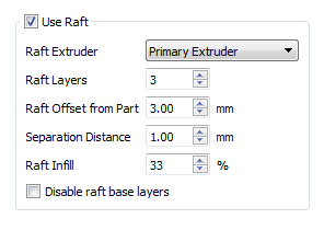raft settings