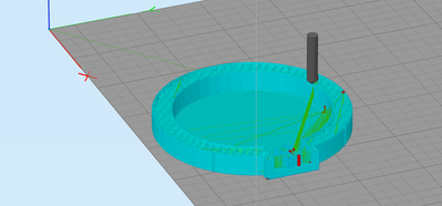 Print preview with 100% 1st layer height