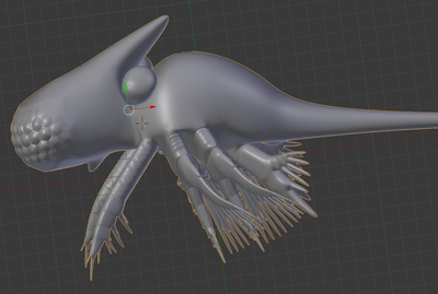 model form stl generated and reiported in blender