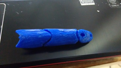 part of the piece that not have contact with support