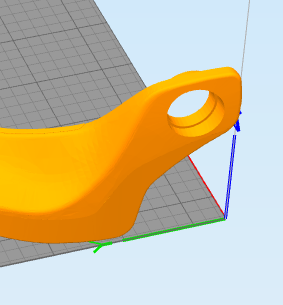 No hole to be seen from this side, except for the hole thats obviously part of the model.