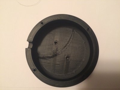 The arch in the bottom of the bowl consistently appears. It's always in the same place.