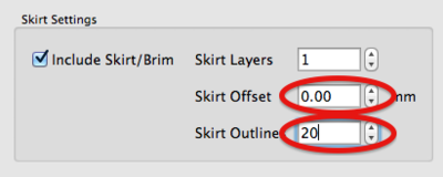 Brim feature found in Layer tab