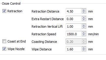 extrusion settings ABS