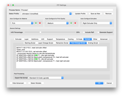 This is where you would change the idling temperature. In this screenshot I changed the default of 170 to 185.