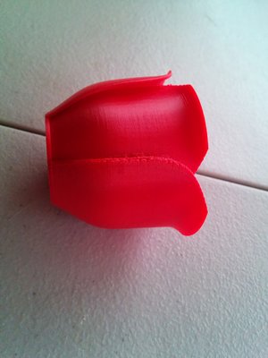 The line that looks malformed is the optimized start point for each layer.