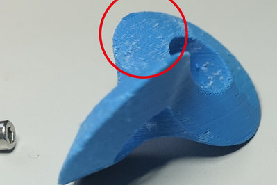 Jagged lines visible on the outer Shell