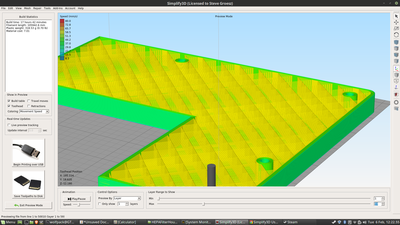 Infill layer before surface