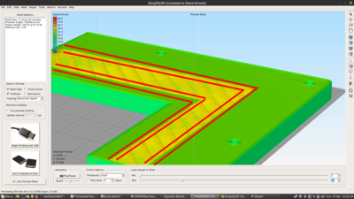 First surface layer - problem area indicated