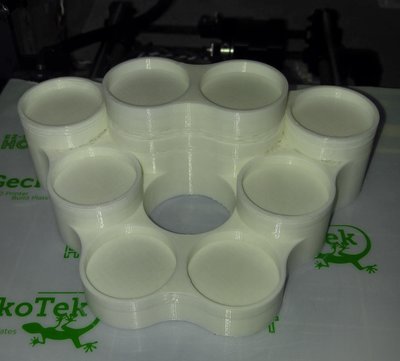 Bottom and top layers of 3rd tier