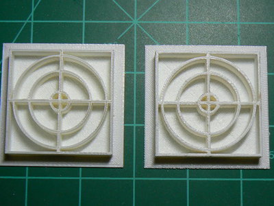 Test part for thin wall prints