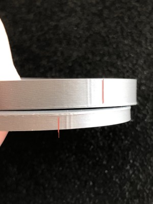 The two vertical lines are not at the draw from fusion 360